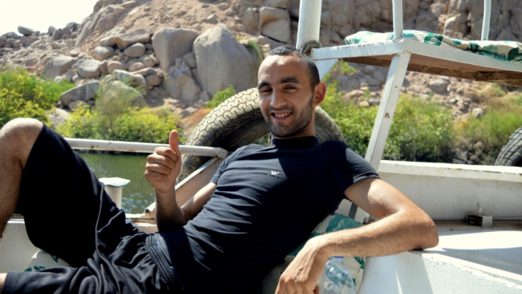 Traditional Felucca boats sailing on the Nile River